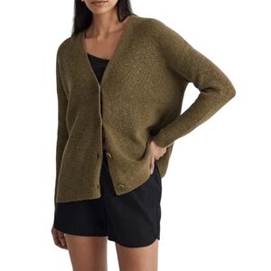 Madewell V-Neck Button-Front Cardigan Sweater